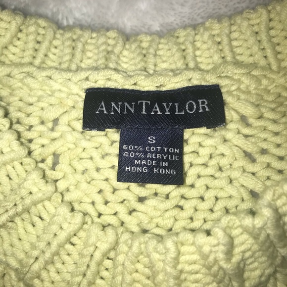 comfy ann taylor yellow sweater - Picture 4 of 4